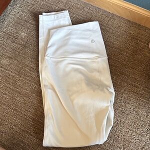 lululemon athletica Light Cream/White Leggings